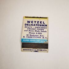 Vintage Wetzel Delicatessen North Tarrytown New York Matchbook picture