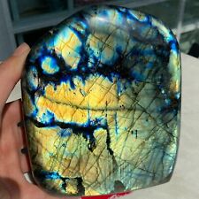 5.75LB Natural Labradorite Quartz Crystal Freeform Mineral Spectrolite Healing picture