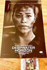 Gina Rodriguez autographed signed auto Deepwater Horizon 13x20 movie poster JSA picture