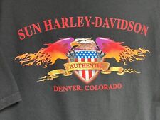 Harley-Davidson Short Sleeve Shirt Harley-Davidson Denver Colorado Mens Large picture