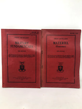 Pair of Field Artillery Manuals 1935 and 1937 U.S Military School W/Diagrams picture
