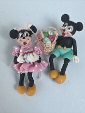 Unique Custom Hand Made Miniatures 1” Easter  Disney’s Mickey Minnie Figurine picture