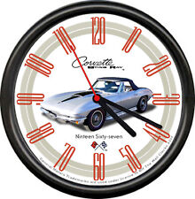Licensed 1967 Corvette StingRay Convertible General Motors Sign Wall Clock picture