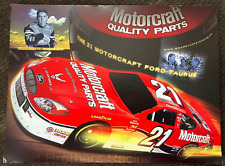 2001 Elliott Sadler #21 Motorcraft Ford Taurus - NASCAR Hero Card Handout picture