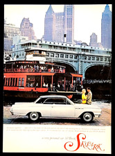 Buick Skylark 2-Door Coupe Original 1963 Vintage Print Ad Staten Island Ferry picture