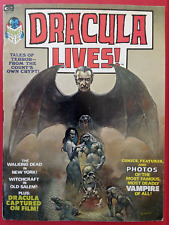 Dracula Lives #1 magazine (1973, Marvel) Boris Vallejo cvr Origin Of Dracula 💥 picture
