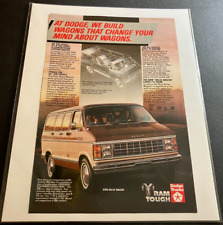 1984 Dodge Ram Value Wagon Van - Vintage Original Automotive Print Ad / Wall Art picture