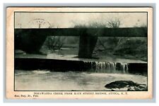 Tonawanda Creek from Main Street Bridge, Attica NY c1913 Vintage Postcard picture