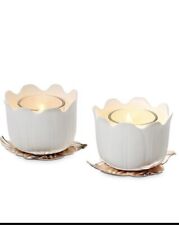 Partylite Garden Blossoms Votive/Tealight Holder Pair New Boxed picture