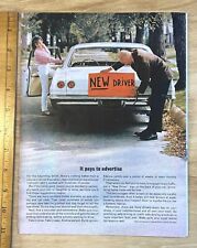 Original Comical 1965 Chevrolet Sedan Car Print Ad / New Driver Notice picture