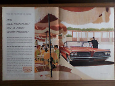 1961 Pontiac Bonneville Vista Ad  All Pontiac on a New Wide-Track  AF/VK   picture