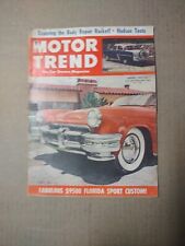 August 1952 Motor Trend Magazine  Body Repair Expose Hudson Test Auto Vacation + picture