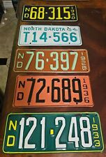 North Dakota ND Vintage License Plate Lot 1928 1933 1936 1940 1954 OEM Repainted picture
