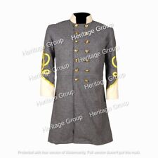 US Civil War Confederate General's Frock Coat 4 Rows of Gold Braid Size 40 picture
