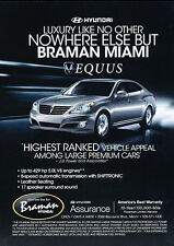 2012 Hyundai Equus - Highest Ranked -  Classic Car Advertisement Print Ad J62 picture