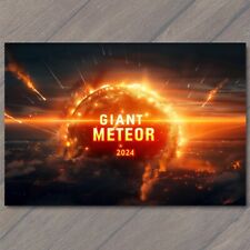 POSTCARD Giant Meteor President 2024 Vote Political United States Biden vs Trump picture