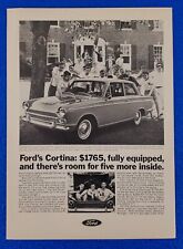 1966 FORD CORTINA ORIGINAL PRINT AD  FOUR SPEED SYNCHROMESH LOT K15 picture