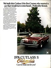 Vintage 1976 Oldsmobile Cutlass S Built For Jim Cramer Car Auto ad e1 picture