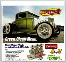 2016 Chevy Edelbrock SB Automobile Car Green Clean Mean Print Ad picture