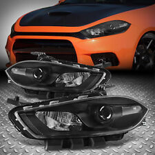 For 13-16 Dodge Dart OE Style Black Housing Amber Corner Projector Headlights picture