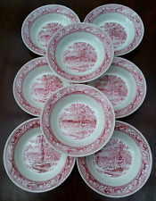 Vintage 60’s Memory Lane 8pc Bowl Set Royal Ironstone 1 Chipped On Front picture