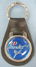 Blue Ford PINTO Black Leather #3176 Key ring Key Fob 1971 1972 1973 1974 1975 picture
