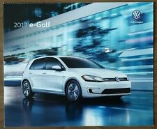 2017 VOLKSWAGEN E-GOLF sales brochure catalog folder US 17 VW Electric picture