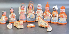 Very Cool Handmade & Hand Painted in Mexico Nativity People and Animals picture