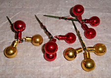 VINTAGE CHRISTMAS HOLIDAY PIP BALLS STICKS ORNAMENTS DECOR picture
