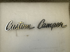 1972 GMC Chevy  CUSTOM CAMPER OEM Emblems #3929491~#3929492 & #328770~#328771 picture