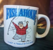 Vintage Fishaholic Coffee Mug 