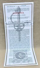 Rolex Cellini 1975 Certificate Guarantee KING MIDAS 9630 Gold Spanish OEM / picture