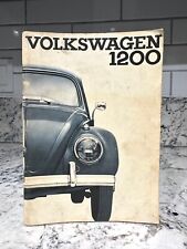 VINTAGE 1963 Volkswagen 1200 Instruction Manual Sedan And Convertible Survivor picture