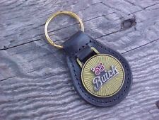 1953 '53 Buick Script Logo NOS Leather Key Fob Antique Gold Medallion Rare Find picture