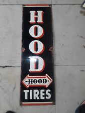 PORCELAIN HOOD TIRES  ENAMEL SIGN 36X12 INCHES picture