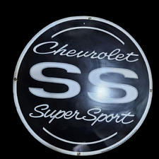 PORCELIAN CHEVROLET SS ENAMEL SIGN SIZE 30X30 INCHES DOUBLE SIDED picture