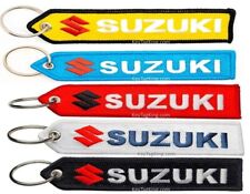 Suzuki Motorcycle Off road street Jetski Double Sided Embroidered Keychain Tag  picture