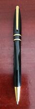 CROSS BLACK GOLD DOUBLE BAND BALLPOINT PEN. WORKS picture