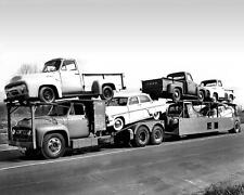 1954 FORD CARS & TRUCKS TRANSPORTER Photo (228-H) picture
