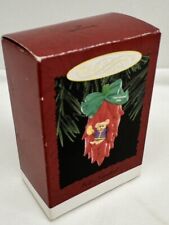 1995 Hallmark Feliz Navidad Mouse in Red Hot Chili Peppers Christmas Ornament picture