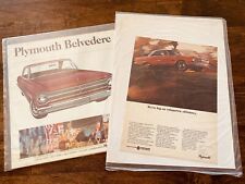 1965 Plymouth Belvedere Sale Brochure & Magazine Ad VINTAGE ADVERTISING EPHEMERA picture