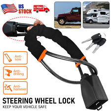 Steering Wheel Lock with 3-Keys Seat Car Belt Lock Anti-Theft Device Universal picture
