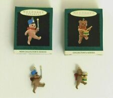 Hallmark Ornaments Miniature 1993-1994 Set Of 2 March of the Teddy Bears picture