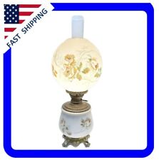 Vintage Duplex Oil Lamp Converted To Electric Hand Painted Gone With The Wind picture