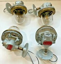 (1) Crouse Hinds Explosion Proof Sconce Light VTG Industrial Glass Vanity V160 picture