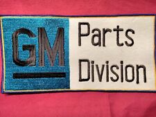 Unused Genuine OEM GM Parts Division Embroidered Patch ~ Large 11-3/8 x 5-3/4
