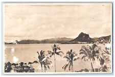 Fiji Postcard View of Rocky Mountain at Viti Levu Bay c1930's RPPC Photo picture
