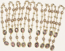 Bulk 12 Pc Crystal Lady of Guadalupe Car Auto Rosary with Gift Bag Perfect for F picture