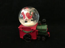 Vintage Christmas Santa Train Engine Water Snow Globe 2-1/2