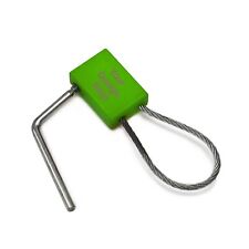 10 PCS Green Steel Wire Key Ring Tag Heavy Duty Key Holder With Custom Engraving picture